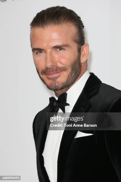 David Beckham arrives at the amfAR Gala Cannes 2017 at Hotel du Cap-Eden-Roc on May 25, 2017 in Cap d'Antibes, France.