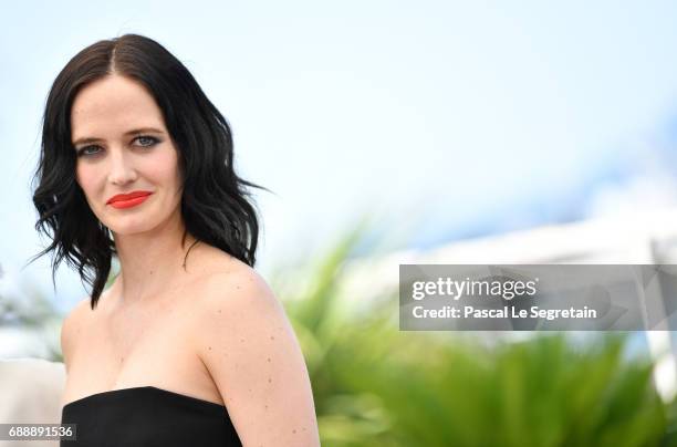 Actress Eva Green attends the "Based On A True Story" photocall during the 70th annual Cannes Film Festival at Palais des Festivals on May 27, 2017...