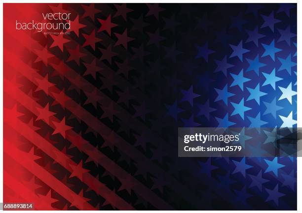 star shape abstract background - american stars and stripes stock illustrations