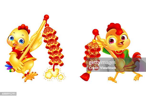 ilustraciones, imágenes clip art, dibujos animados e iconos de stock de illustration chicken - petardos