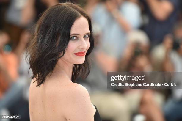 Actress Eva Green attends the "Based On A True Story" photocall during the 70th annual Cannes Film Festival at Palais des Festivals on May 27, 2017...