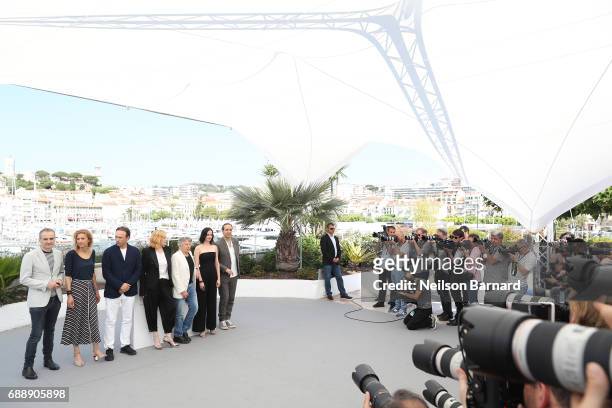 Screenwriter Olivier Assayas, writer Delphine de Vigan, actor Vincent Perez, actress Emmanuelle Seigner, director Roman Polanski, actress Eva Green...