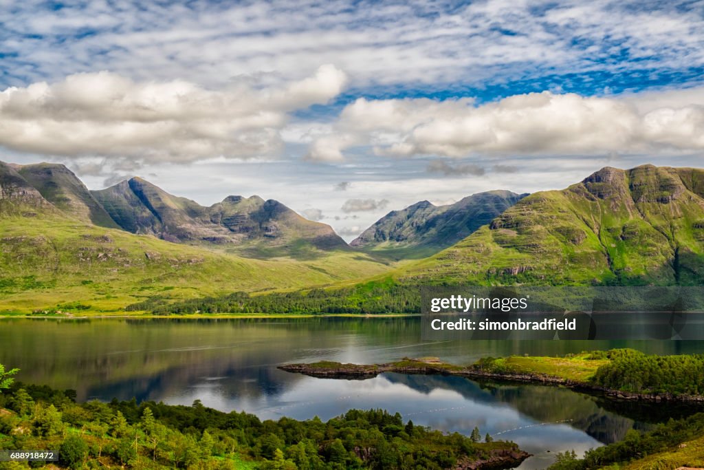 Upper Loch Torridon In Scotland's Northwest Highlands