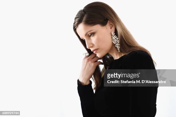 Laetitia Casta poses at the Kering Suite during the 70th Cannes Film Festival on May 27, 2017 in Cannes, France.