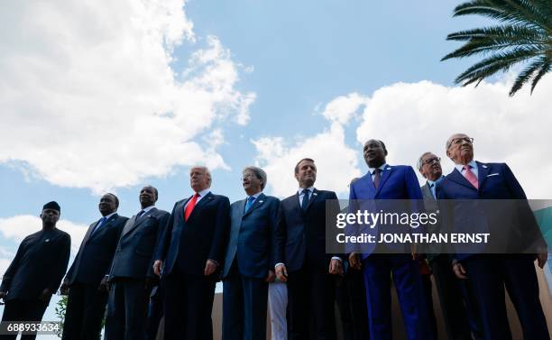 Vice President of Nigeria Yemi Osinbajo, Kenya's President Uhuru Kenyatta, Guinea's President Alpha Conde, US President Donald Trump, Italian Prime...