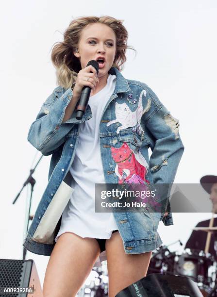 Zara Larsson attends Day 1 of BBC Radio 1's Big Weekend 2017 at Burton Constable Hall on May 27, 2017 in Hull, United Kingdom.