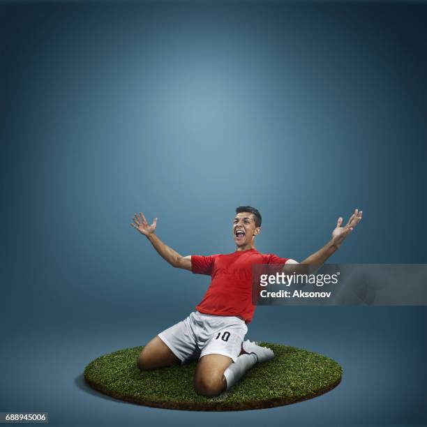 soccer player in action - shootout stock pictures, royalty-free photos & images
