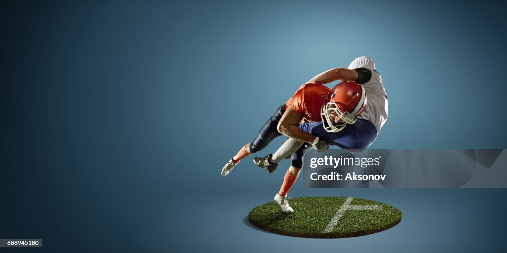 Amerikaans voetbal in actie