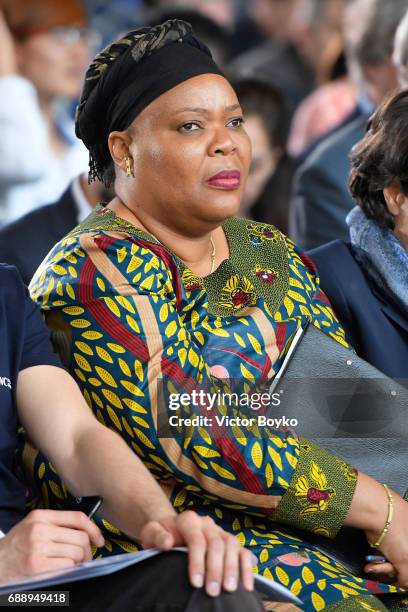 Nobel Laureate; Liberian Peace Activist and Women's Rights Advocate; Aurora Prize Selection Committee Member Leymah Gbowee during the Young Leaders...