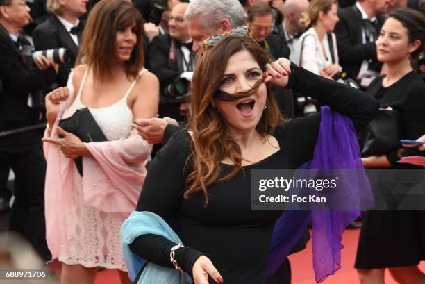 Agnes Jaoui attends 'Amant Double ' Red Carpet Arrivals during the 70th annual Cannes Film Festival at Palais des Festivals on May 26, 2017 in...