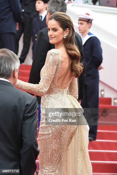 Izabel Goulart attends 'Amant Double ' Red Carpet Arrivals during the 70th annual Cannes Film Festival at Palais des Festivals on May 26, 2017 in...