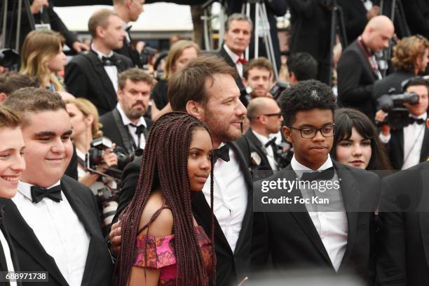 Samuel Le Bihan and guests attend 'Amant Double ' Red Carpet Arrivals during the 70th annual Cannes Film Festival at Palais des Festivals on May 26,...