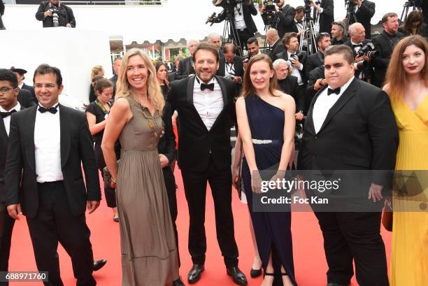 Samuel Le Bihan and guests attend 'Amant Double ' Red Carpet Arrivals during the 70th annual Cannes Film Festival at Palais des Festivals on May 26,...