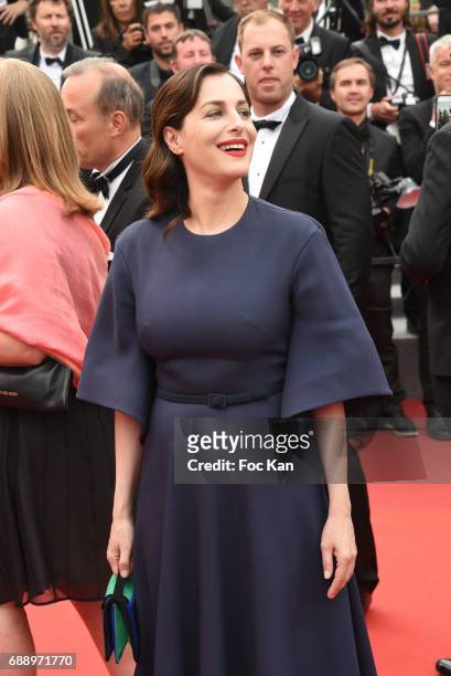 Amira Casar attends 'Amant Double ' Red Carpet Arrivals during the 70th annual Cannes Film Festival at Palais des Festivals on May 26, 2017 in...