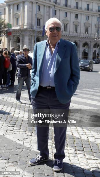 Nicola Pietrangeli attends the Laura Biagiotti funeral service in Basilica Santa Maria degli Angeli on May 27, 2017 in Rome, Italy.