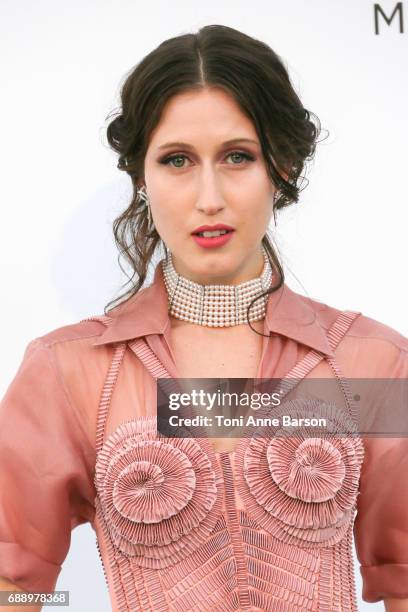 Anna Cleveland arrives at the amfAR Gala Cannes 2017 at Hotel du Cap-Eden-Roc on May 25, 2017 in Cap d'Antibes, France.