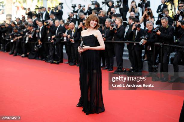 Marie Josee Croze attends the "Based On A True Story" screening during the 70th annual Cannes Film Festival at Palais des Festivals on May 27, 2017...