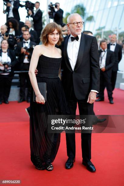 Marie Josee Croze and Pascal Greggory attend the "Based On A True Story" screening during the 70th annual Cannes Film Festival at Palais des...