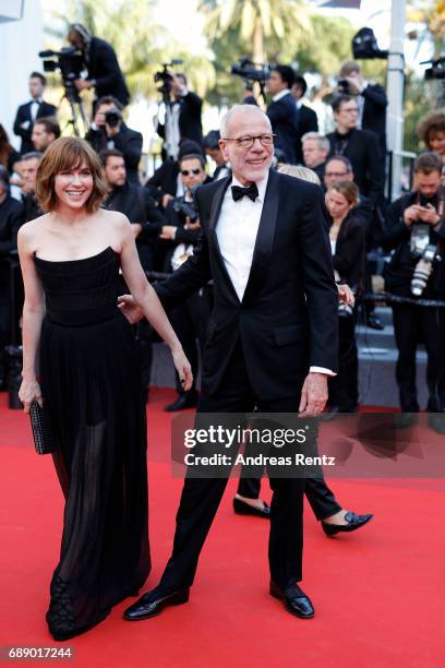 Marie Josee Croze and Pascal Greggory attend the "Based On A True Story" screening during the 70th annual Cannes Film Festival at Palais des...