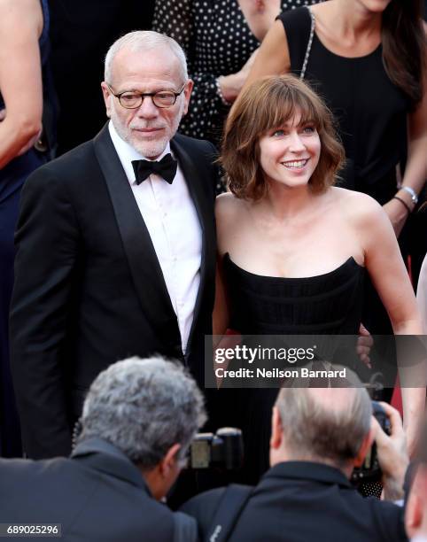 Pascal Greggory and Marie Josee Croze attend the "Based On A True Story" screening during the 70th annual Cannes Film Festival at Palais des...