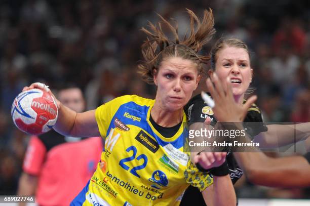 Xenia Smits of Metz during the Women's handball National Cup Final match between Metz and Issy Paris at AccorHotels Arena on May 27, 2017 in Paris,...
