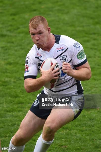 Ian Hardman of Featherstone Rovers in action during the Rugby League Summer Bash match between London Broncos and Featherstone Rovers at Bloomfield...