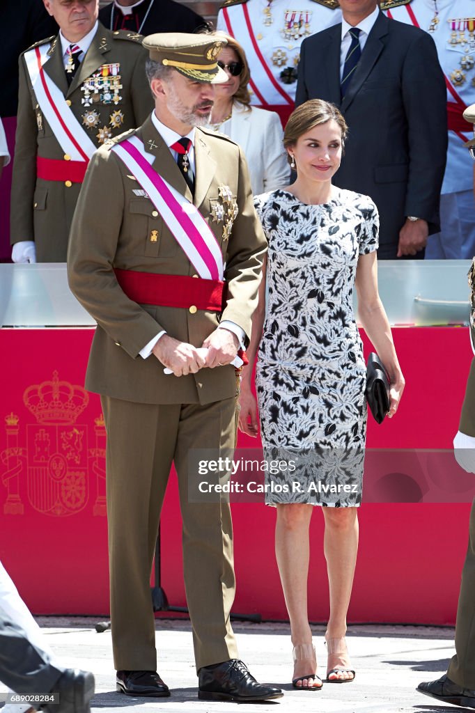 Spanish Royals Attend Armed Forces Day 2017