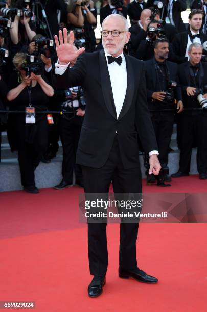 Pascal Greggory attends the "Based On A True Story" screening during the 70th annual Cannes Film Festival at Palais des Festivals on May 27, 2017 in...