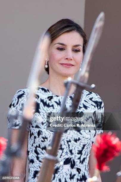 Queen Letizia of Spain attends the Armed Forces Day on May 27, 2017 in Guadalajara, Spain.