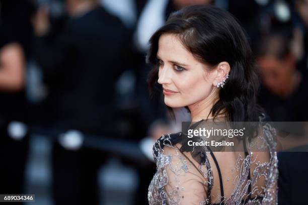 Actress Eva Green attends the "Based On A True Story" screening during the 70th annual Cannes Film Festival at Palais des Festivals on May 27, 2017...