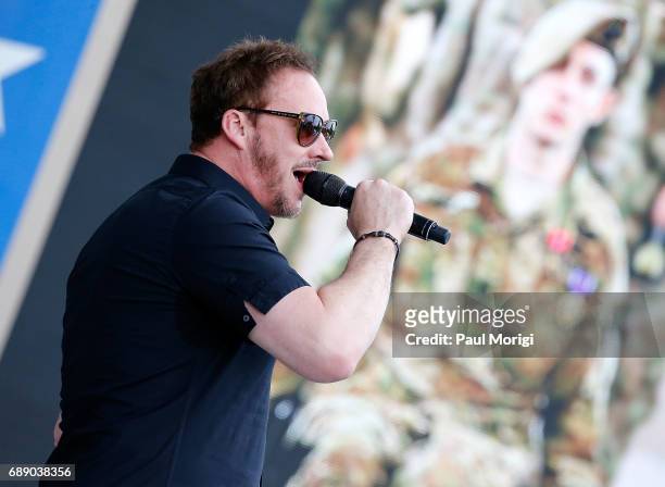 Cross-over artist Russell Watson rehearses for PBS' 2017 National Memorial Day Concert - Rehearsals at U.S. Capitol, West Lawn on May 27, 2017 in...