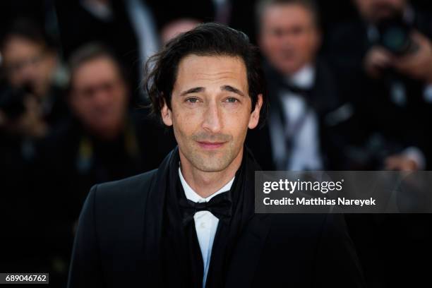 Adrien Brody attends the "Based On A True Story" screening during the 70th annual Cannes Film Festival at Palais des Festivals on May 27, 2017 in...