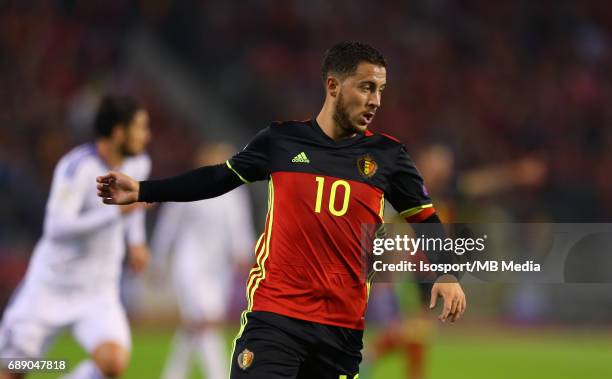 Brussels, Belgium / FIFA WC 2018 QUALIFYING MATCH : BELGIUM vs BOSNIA AND HERZEGOVINA / "nThomas MEUNIER - Vreugde Joie Celebration"nEUROPEAN...