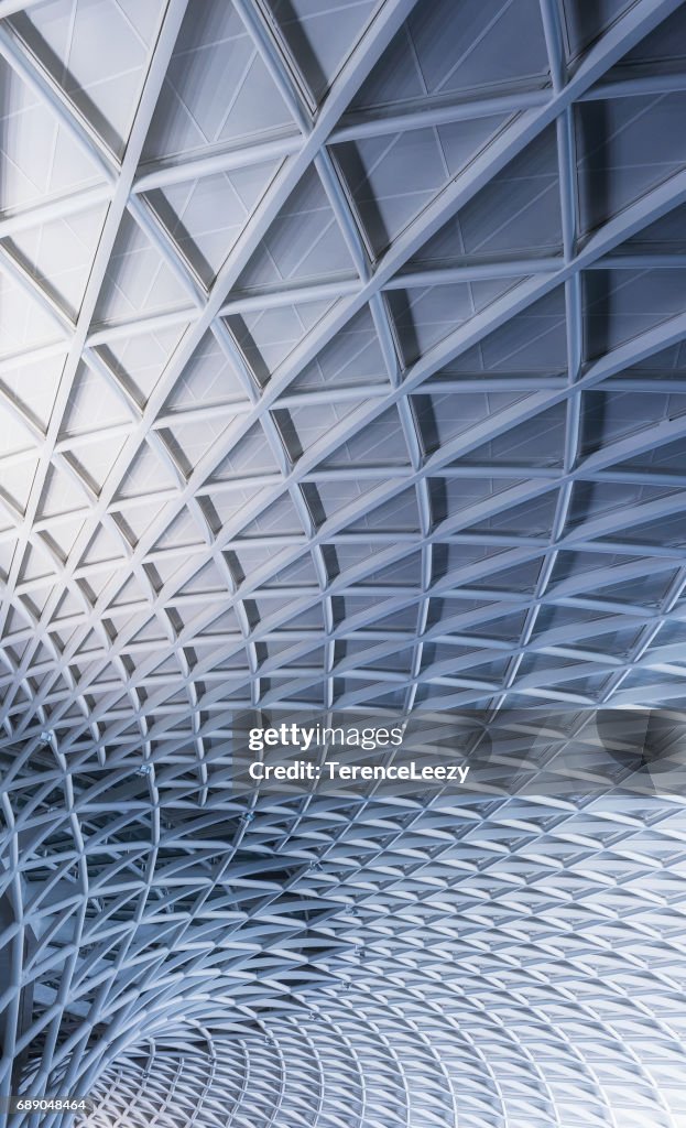 Low Angle View Of Kings Cross Station, London