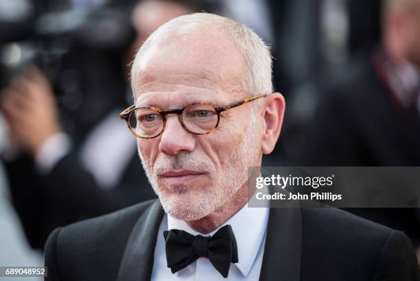 Pascal Greggory attends the "Based On A True Story" screening during the 70th annual Cannes Film Festival at Palais des Festivals on May 27, 2017 in...