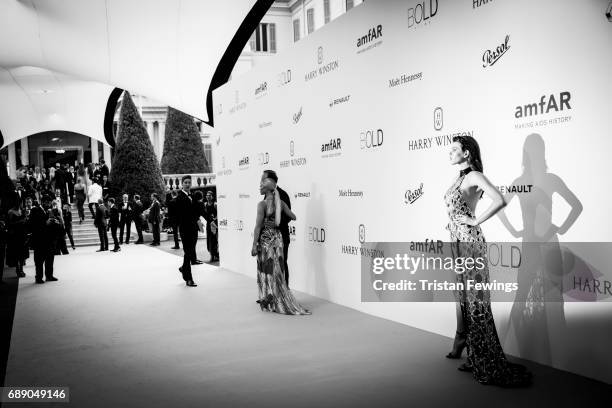 Georgia Fowler arrives at the amfAR Gala Cannes 2017 at Hotel du Cap-Eden-Roc on May 25, 2017 in Cap d'Antibes, France.