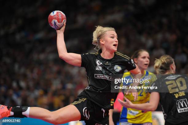 Stine Oftedal of Issy Paris during the Women's handball National Cup Final match between Metz and Issy Paris at AccorHotels Arena on May 27, 2017 in...