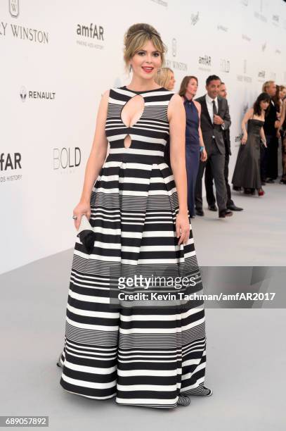 Carly Steel arrives at the amfAR Gala Cannes 2017 at Hotel du Cap-Eden-Roc on May 25, 2017 in Cap d'Antibes, France.