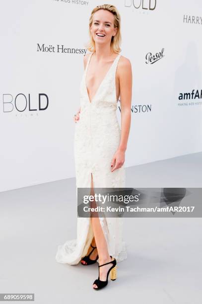 Charlotte Carroll arrives at the amfAR Gala Cannes 2017 at Hotel du Cap-Eden-Roc on May 25, 2017 in Cap d'Antibes, France.