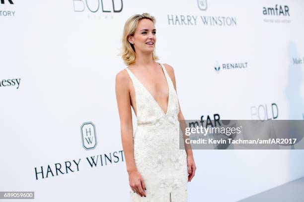 Charlotte Carroll arrives at the amfAR Gala Cannes 2017 at Hotel du Cap-Eden-Roc on May 25, 2017 in Cap d'Antibes, France.