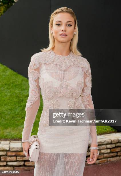 Rose Bertram attends the amfAR Gala Cannes 2017 at Hotel du Cap-Eden-Roc on May 25, 2017 in Cap d'Antibes, France.