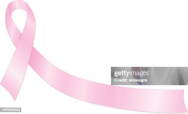 stylized pink breast cancer awareness ribbon - melanoma awareness stock illustrations