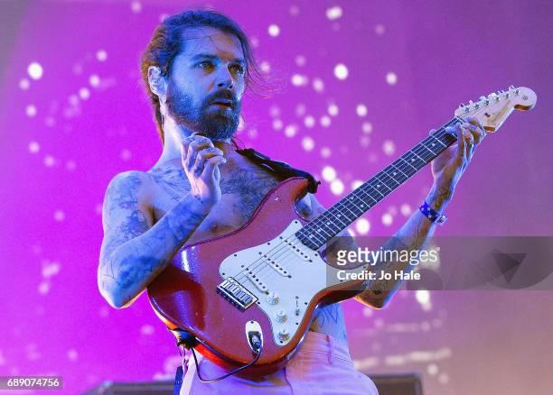 Simon Neil of Biffy Clyro performs on stage at Day 1 of BBC Radio 1's Big Weekend 2017 at Burton Constable Hall on May 27, 2017 in Hull, United...