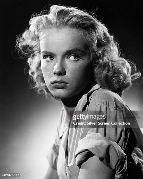 American actress Anne Francis in a publicity still for the film 'So Young, So Bad', 1950.