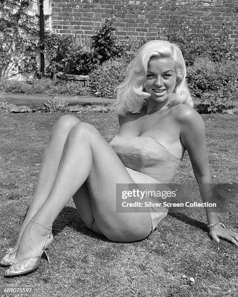English actress Diana Dors , circa 1965.