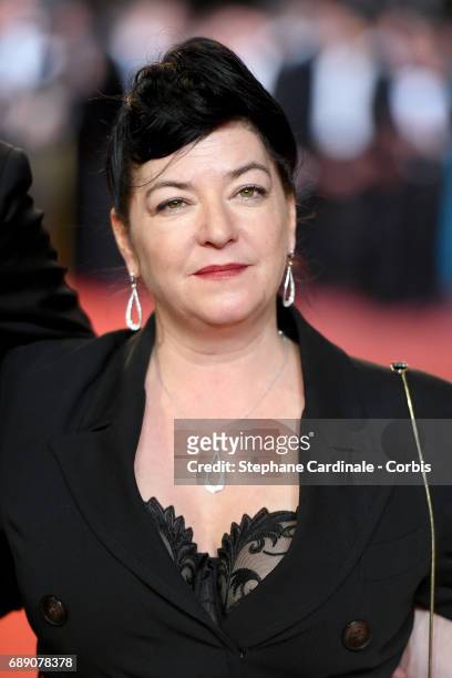 Director Lynne Ramsay attends the "You Were Never Really Here" screening during the 70th annual Cannes Film Festival at Palais des Festivals on May...