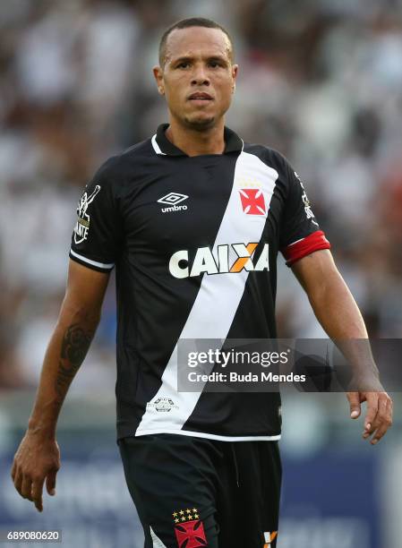 Luis Fabiano of Vasco looks on during a match between Vasco and Fluminense part of Brasileirao Series A 2017 at Sao Januario Stadium on May 27, 2017...