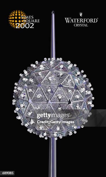 The Times Square New Years Eve Ball is shown in this simulated image December 27, 2001 as designed by Waterford Crystal. The sphere is six feet in...