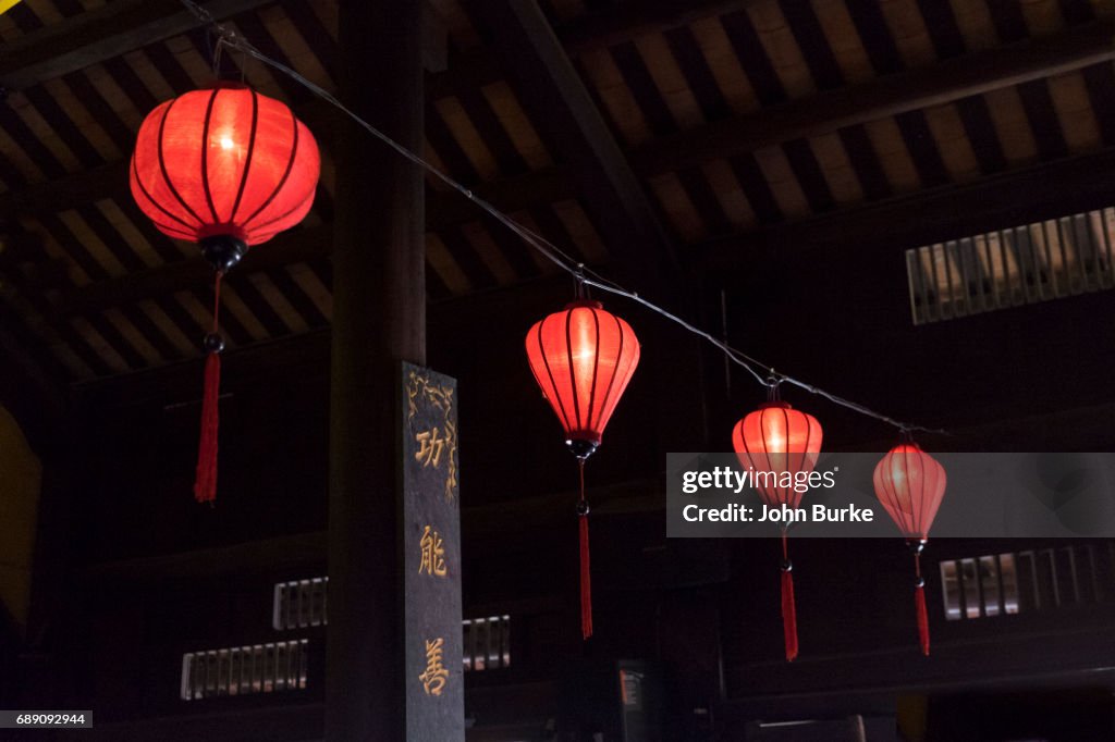 Vietnamese silk lanterns
