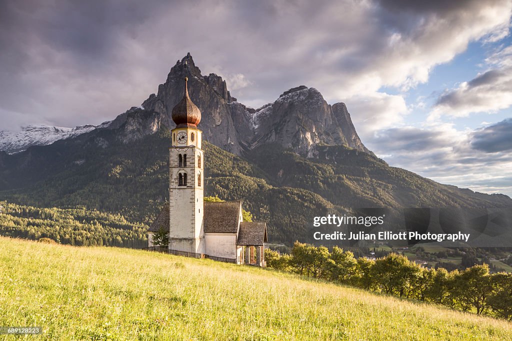 St Valentin chapel in the Dolomites